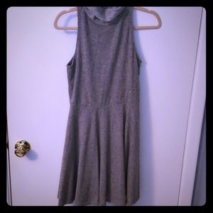 Turtleneck sleeveless fit and flare